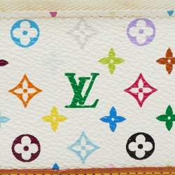 Louis Vuitton White Monogram Multicolore Canvas Key Pouch