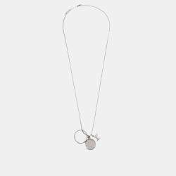 Pre Owned Louis Vuitton Ring Silver Metal Necklace