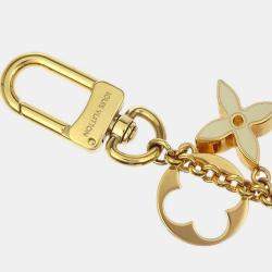 Louis Vuitton Fleur De Monogram Chain Gold Plated Bag Charm