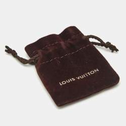 Louis Vuitton  Monogram Inclusion Clear Resin Crystals Gold Tone Hoop Earrings