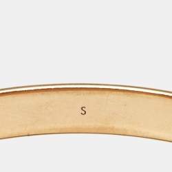 Louis Vuitton Nanogram Cuff Two Tone Bracelet S