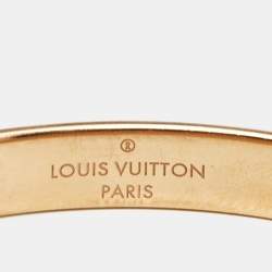 Louis Vuitton Nanogram Cuff Two Tone Bracelet S