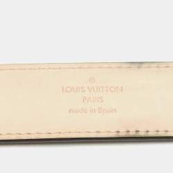 Pre Owned Louis Vuitton Black Epi Leather Essential V Belt 85CM