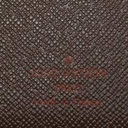 Pre Owned Louis Vuitton Damier Ebene Canvas Medium Ring Agenda Cover