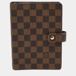 Louis Vuitton Damier Ebene Canvas Medium Ring Agenda Cover
