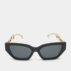 Pre Owned Louis Vuitton Black/Gold Tone Z1473W Metal LV Edge Sunglasses  