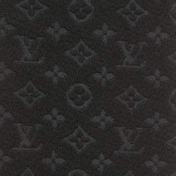 Pre Owned Louis Vuitton Black Gradient Wool Scarf