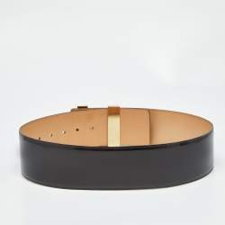 Pre Owned Louis Vuitton Amarante Vernis Leather LV Initiales Waist Belt 75CM
