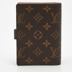 Pre Owned Louis Vuitton Monogram Affiche Canvas Small Ring Agenda Cover