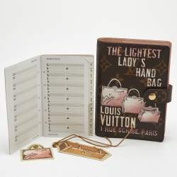 Pre Owned Louis Vuitton Monogram Affiche Canvas Small Ring Agenda Cover