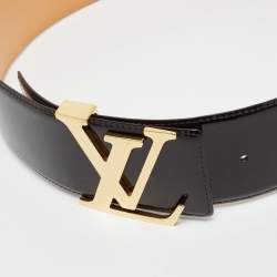Pre Owned Louis Vuitton Amarante Vernis Leather LV Initiales Waist Belt 75 CM