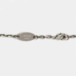 Pre Owned Louis Vuitton  Cameo Silver Tone Long Neckalce