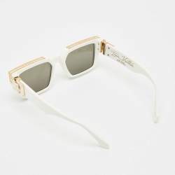 Pre Owned Louis Vuitton White/Black Mirrored Z1166W 1.1 Millionaires Sunglasses