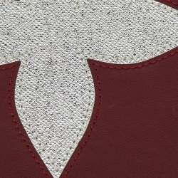 Pre Owned Louis Vuitton Burgundy Leather and Monogram Canvas Boite Clarins PM Jewelry Case