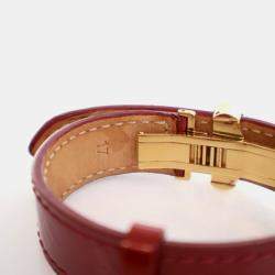 Pre Owned Louis Vuitton Vintage Monogram Vernis Wish Bracelet