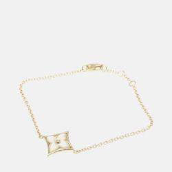 Pre Owned Louis Vuitton Color Blossom Star 18K Rose Gold and Mother of Pearl Charm Bracelet