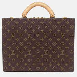 Pre Owned Louis Vuitton Brown Coated Canvas Bijoux Jewelry Box