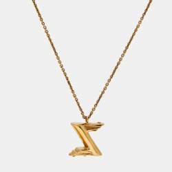 Pre Owned Louis Vuitton LV & Me Letter Z Gold Tone Necklace