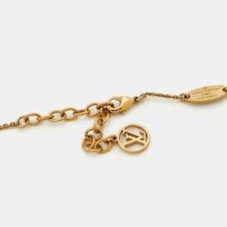 Pre Owned Louis Vuitton LV & Me Letter Z Gold Tone Necklace
