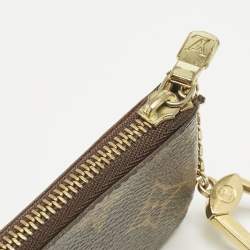 مملوكة مسبقًا محفظة مفاتيح لوي فيتون قماش مونوجرام