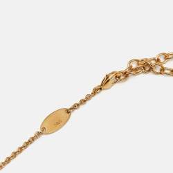 مملوكة مسبقًا قلادة لويس فيتون أيكونيك كريستال لون ذهبي