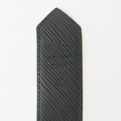 Pre Owned حزام لوي فيتون جلد إبي الأحمر وقماش المونوغرام بشعار LV القابل للعكس 80 سم