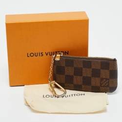 Pre Owned حقيبة مفتاح صغيرة لوي فيتون كانفاس دامييه إيبين