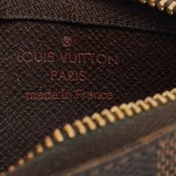 Pre Owned حقيبة مفتاح صغيرة لوي فيتون كانفاس دامييه إيبين