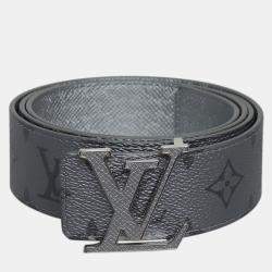 Pre Owned Louis Vuitton Monogram Reverse Initiales Taigarama 40MM Belt