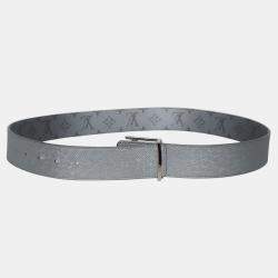 Pre Owned Louis Vuitton Monogram Reverse Initiales Taigarama 40MM Belt