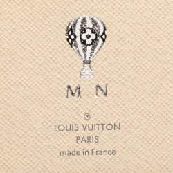 Pre Owned Louis Vuitton Damier Azur Canvas Customizable Small Ring Agenda Cover
