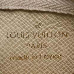 Pre Owned Louis Vuitton Beige Mini Lin Key Pouch