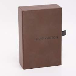 Pre Owned Louis Vuitton Looping Enamel Gold Tone Key Ring