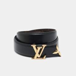 مملوكة مسبقًا Louis Vuitton Black Monogram Canvas Pretty LV Belt 85CM
