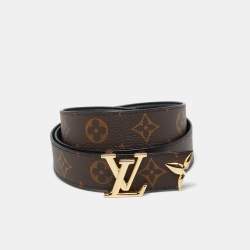 مملوكة مسبقًا Louis Vuitton Black Monogram Canvas Pretty LV Belt 85CM