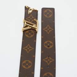 مملوكة مسبقًا Louis Vuitton Black Monogram Canvas Pretty LV Belt 85CM