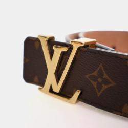 Pre Owned Louis Vuitton Monogram Initiales Belt Size 85/34