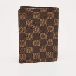 Pre Owned Louis Vuitton Damier Ebene Canvas Passport Case