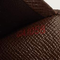 Pre Owned Louis Vuitton Damier Ebene Canvas Passport Case