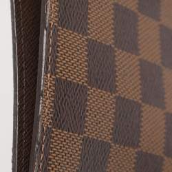 Pre Owned Louis Vuitton Damier Ebene Large Ring Agenda Cover