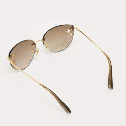 Pre Owned Louis Vuitton Brown Gradient Z0051U Desmayo Rimless Cat Eye Sunglasses