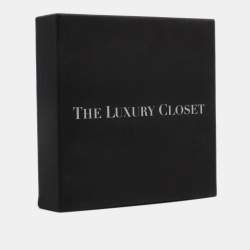 Pre Owned Louis Vuitton Lady LV Crystals Gold Tone Ring Size 56