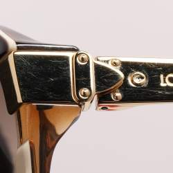 Pre Owned Louis Vuitton Gold Tone/ Brown Gradient Z0487W Petit Soupcon Cat Eye Sunglasses
