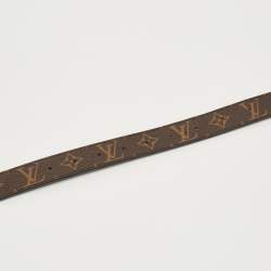 مملوكة مسبقًا Louis Vuitton Black Monogram Canvas LV Initiales Reversible Belt 90CM
