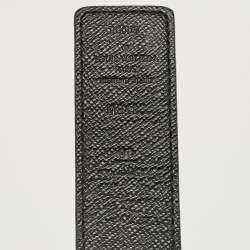 مملوكة مسبقًا Louis Vuitton Black Monogram Canvas LV Initiales Reversible Belt 90CM