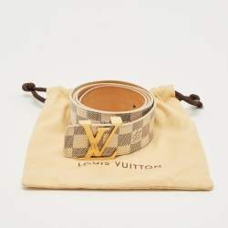 مملوكة مسبقًا حزام لوي فيتون حروف أولية كانفاس داميه أزور 95 سم