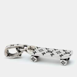 Pre Owned Louis Vuitton LV Skateboard Silver Tone Metal Charm