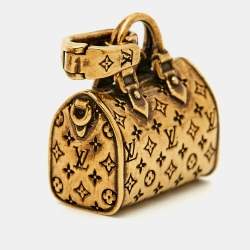 Pre Owned Louis Vuitton LV Bag Gold Tone Charm