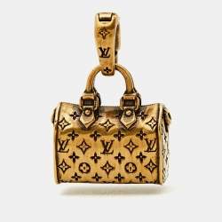 Pre Owned Louis Vuitton LV Bag Gold Tone Charm