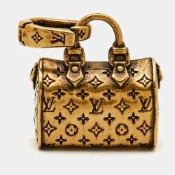 Pre Owned Louis Vuitton LV Bag Gold Tone Charm